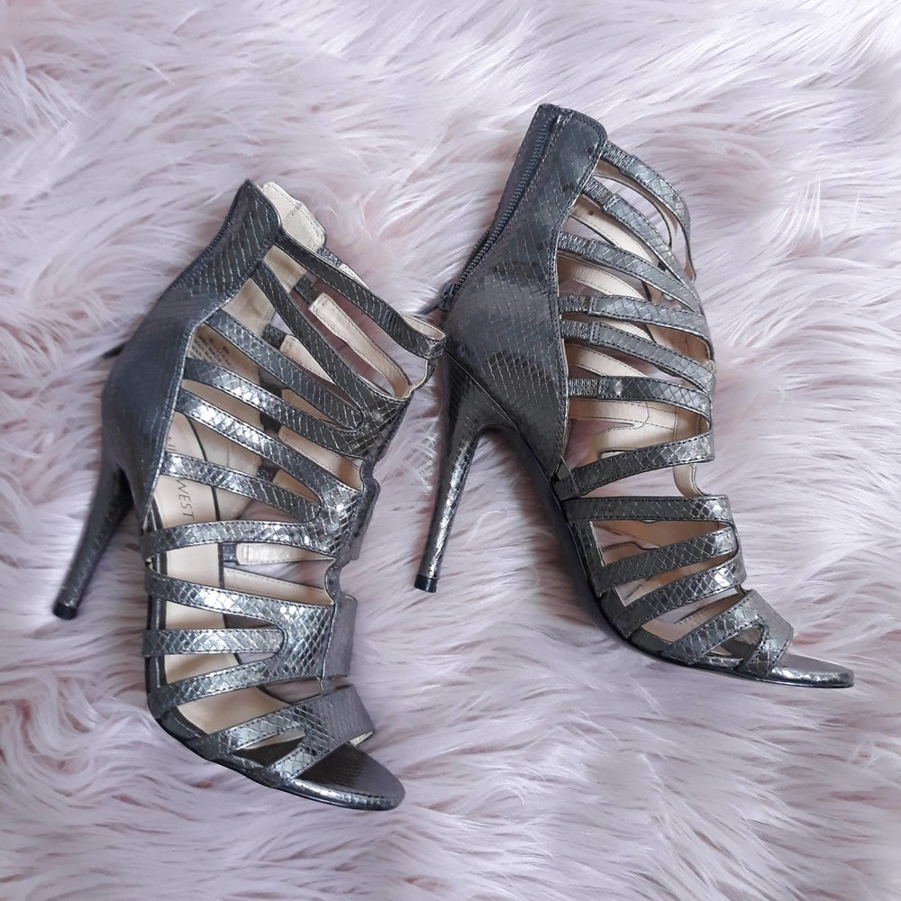 Nine West Heels Silver Size 6